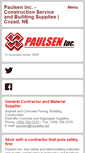 Mobile Screenshot of paulseninc.com