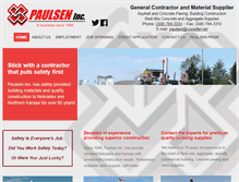 Tablet Screenshot of paulseninc.com